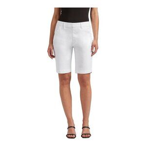 NWT Jag Jeans Women's Maddie 10” Pull-on Bermuda Short in White
